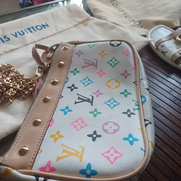 LV Multi color leather Pochette - Picture 2 of 6